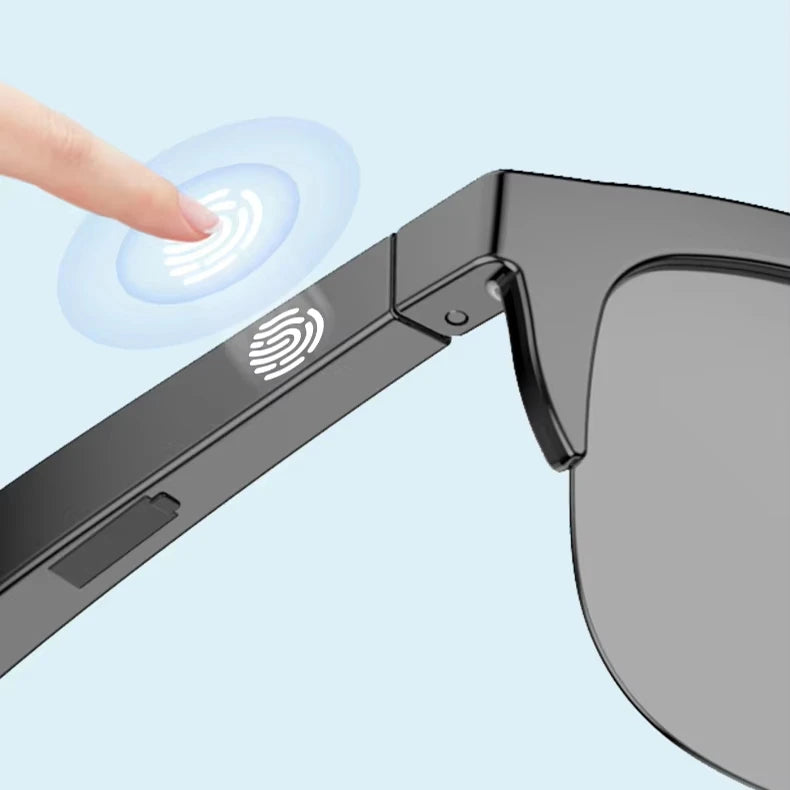 Vente en gros sans fil Blue Tooth 5.3 stéréo lunettes de soleil écouteurs conduction osseuse cyclisme écouteurs d’extérieur casque lunettes intelligentes