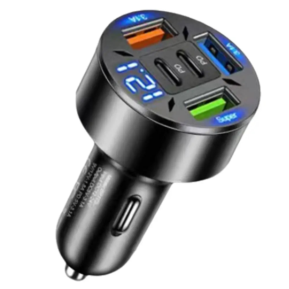 Chargeur De Voiture 250W 5 Ports Charge Rapide PD QC3.0 USB C Chargeur De Téléphone De Voiture Adaptateur De Type C Dans La Voiture Pour IPhone