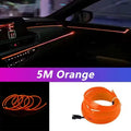 5M Intérieur De Voiture Led Strip Light Néon EL Câblage Lampe Décorative Pour Auto DIY Flexible Ambiant Lumière USB Party Atmosphere Diode