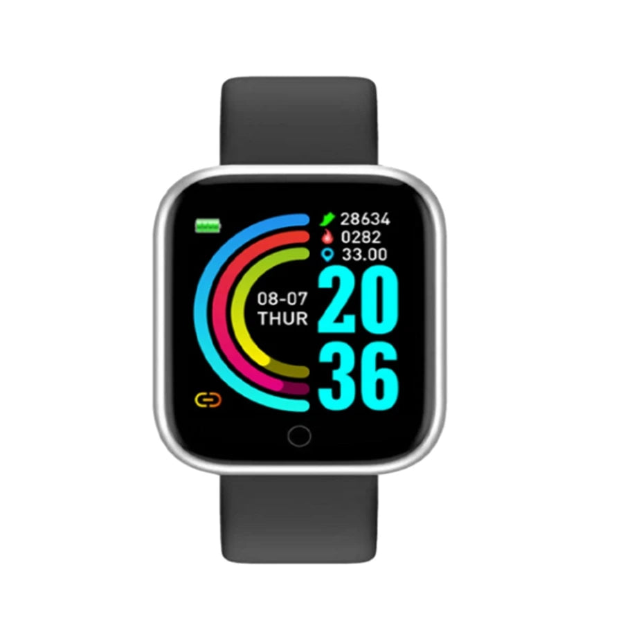 Montre intelligente pour femmes Hommes Montre-bracelet Bluetooth Connecté Téléphone Lecteur Musique Fitness Sport Bracelet Moniteur de sommeil Montres numériques