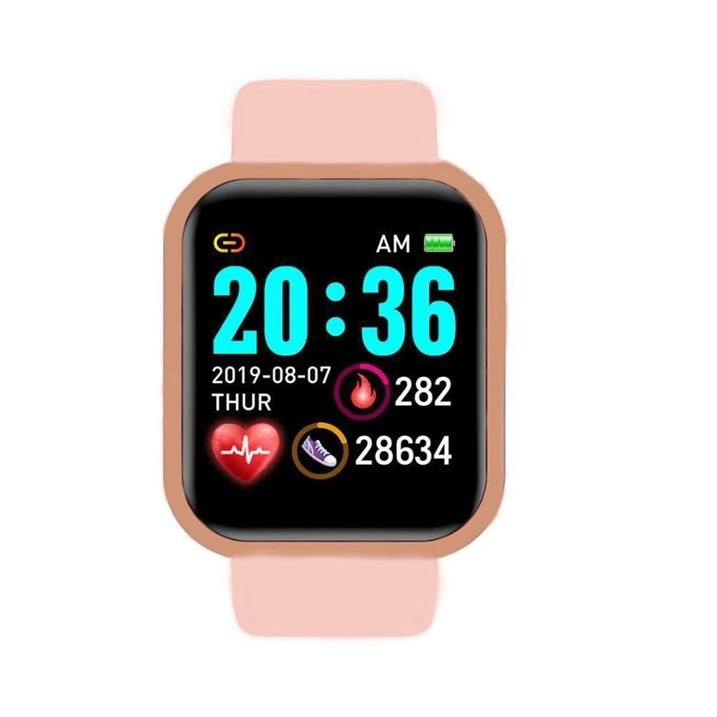 Montre intelligente pour femmes Hommes Montre-bracelet Bluetooth Connecté Téléphone Lecteur Musique Fitness Sport Bracelet Moniteur de sommeil Montres numériques